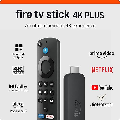 Amazon Fire TV Stick 4K with Alexa Voice Remote, streaming in ultra-cinematic 4K