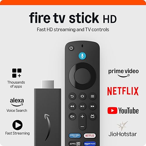 Amazon Fire TV Stick HD streaming device with Alexa Voice Remote