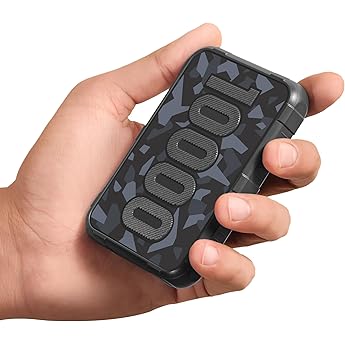 Ambrane 10000mAh Power Bank with 20W Fast Charging, Li-Polymer, Stylo-10k