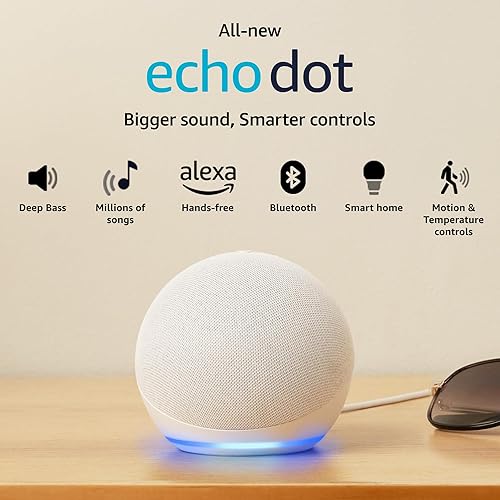 Echo Dot (5th Gen) Smart speaker with Alexa - White